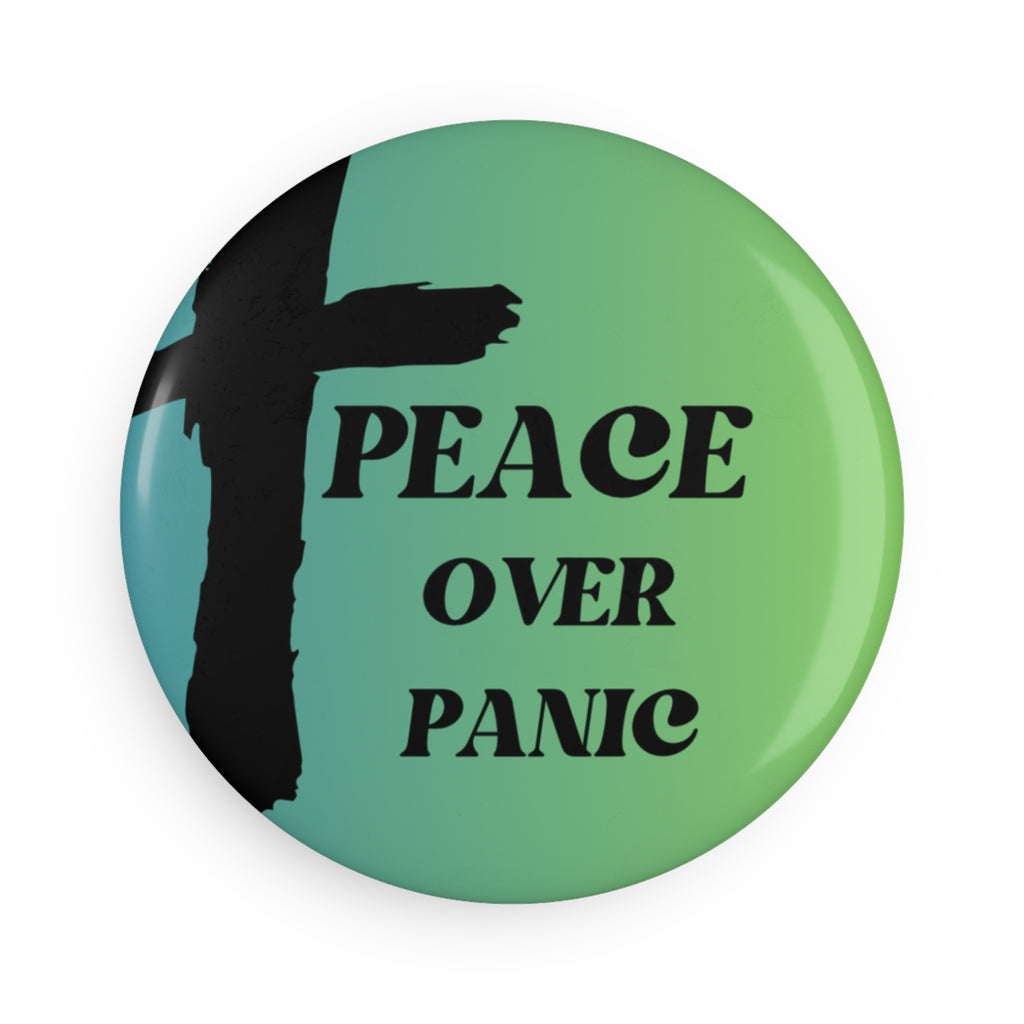 Jesus Saves Round Magnet — Christian Faith Button Magnet