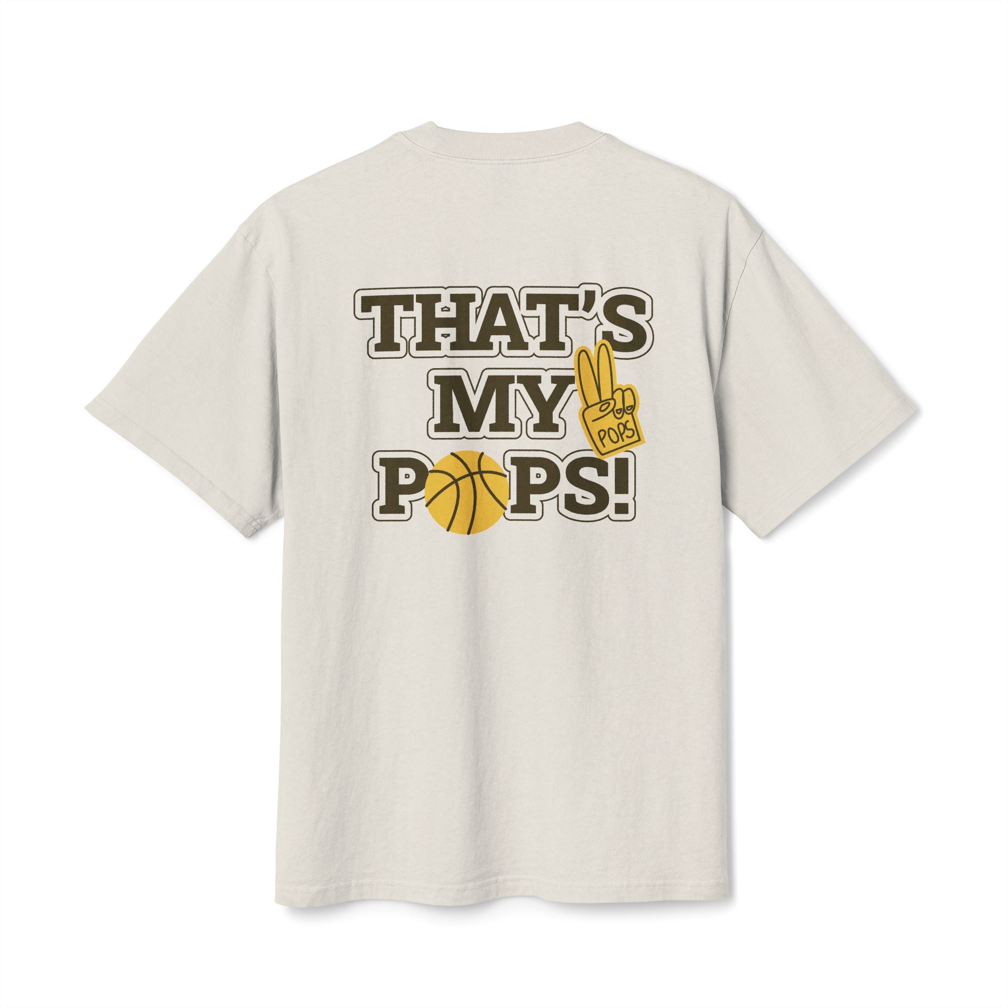Godly Father Quote Tee | That's My Pops Basketball Graphic Tee | Christian tee