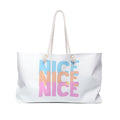 Weekender Bag — "Be Kind to Yourself" Canvas Travel Tote
